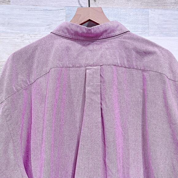 Ralph Lauren Oxford Button Down Shirt Red Long Sleeve Cotton Mens 3XB 3X Big - Picture 4 of 6